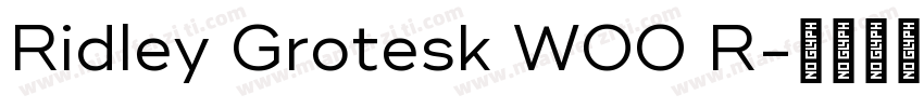 Ridley Grotesk W00 R字体转换